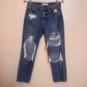 Hidden Women’s Jeans Denim Distressed Holes‎ Blue Size 24